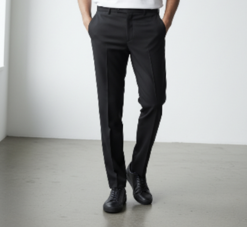 Belavroo Classic Tailored Wide-Leg Trousers