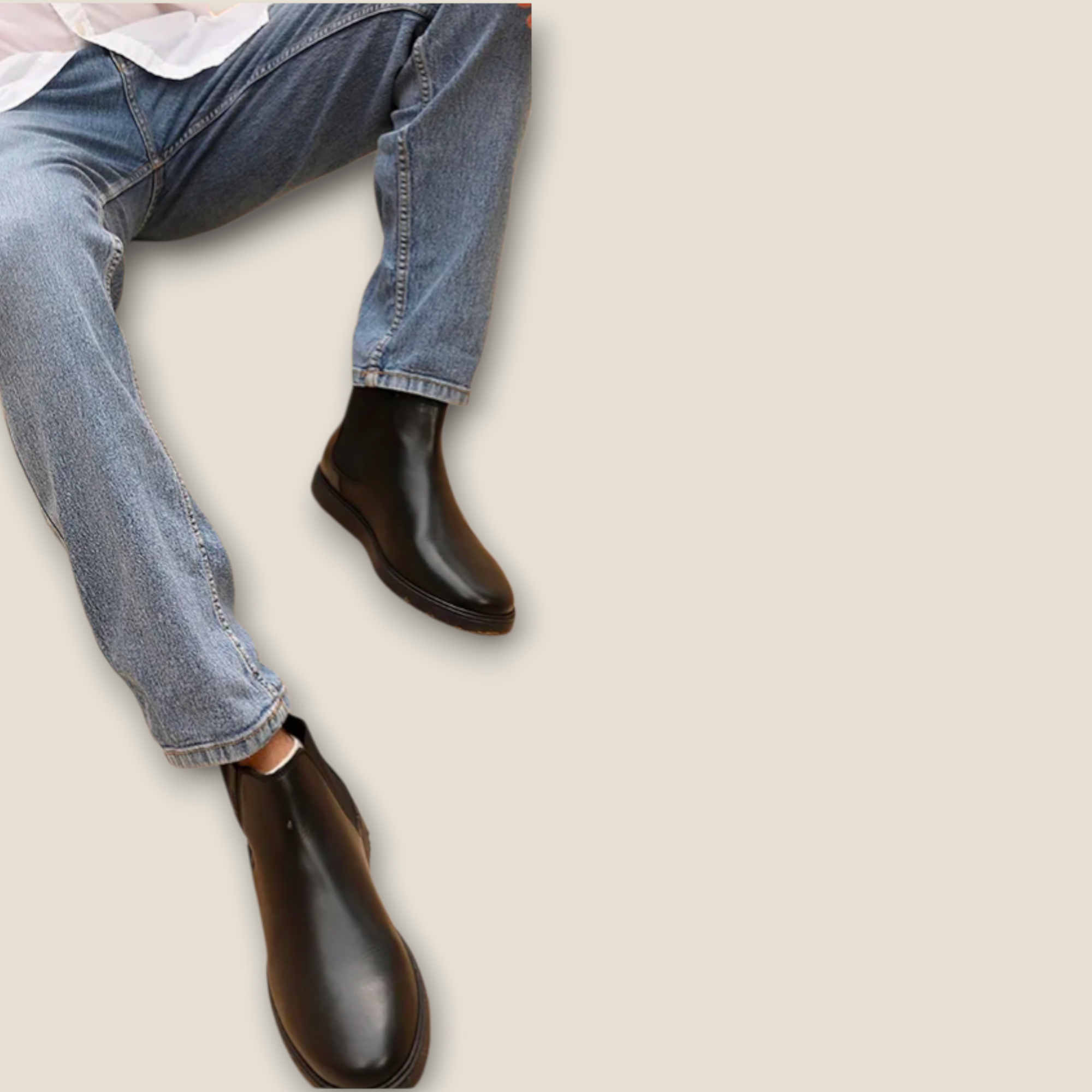 BELAVROO Men’s Thomas crick Genuine Leather Chelsea Boots | Classic Italian Ankle Boot | All-Day Comfort | Timeless Minimal Design