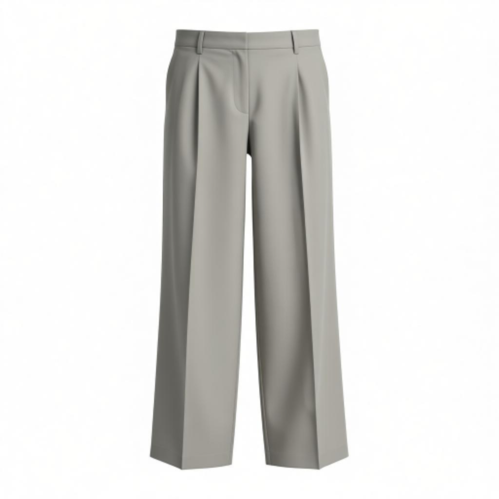Belavroo Classic Tailored Wide-Leg Trousers