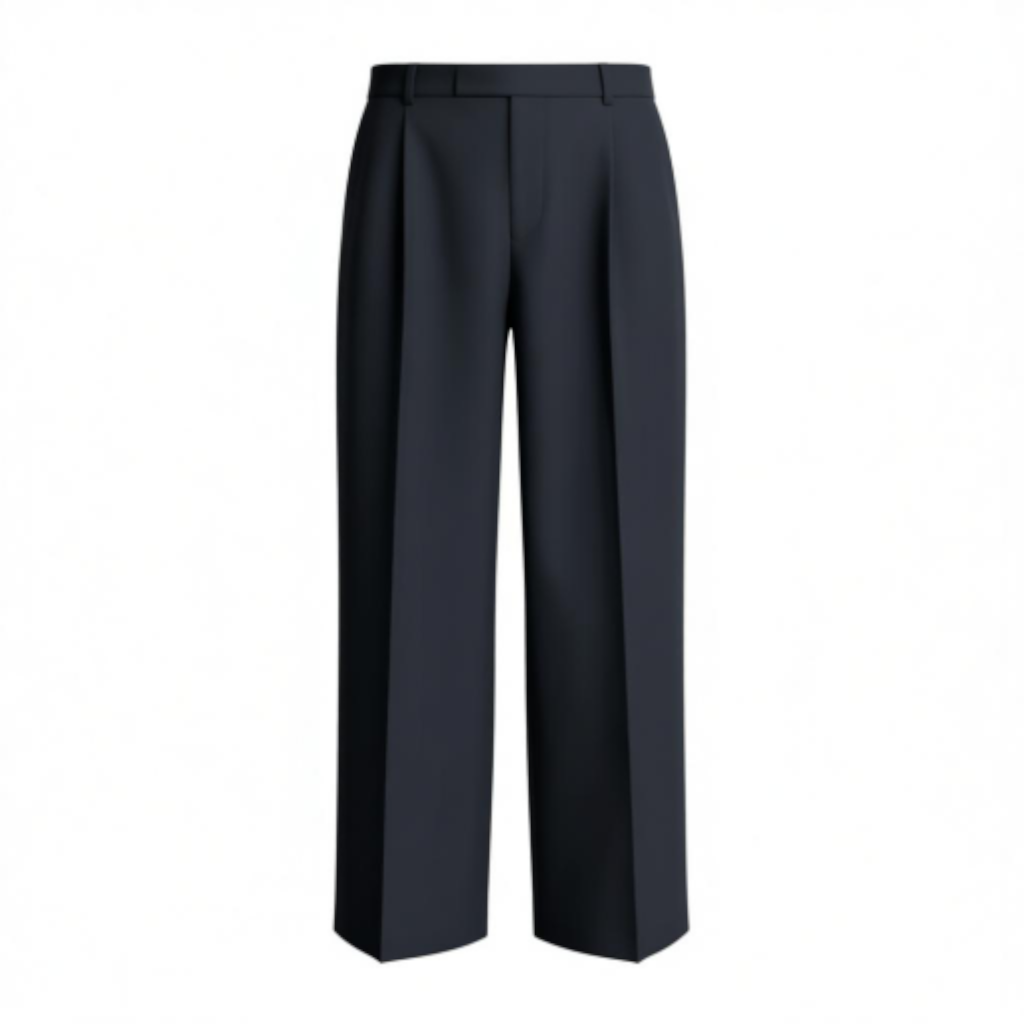 Belavroo Classic Tailored Wide-Leg Trousers