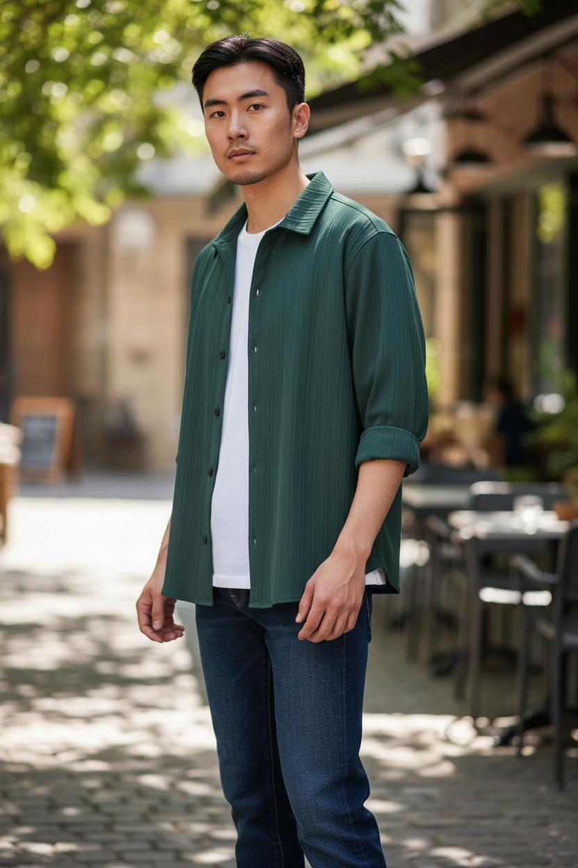 Belavroo Signature Riviera Textured Overshirt