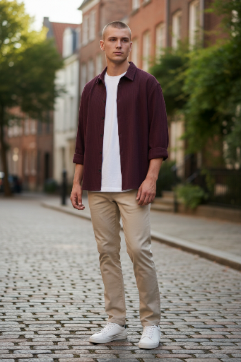 Belavroo Signature Riviera Textured Overshirt