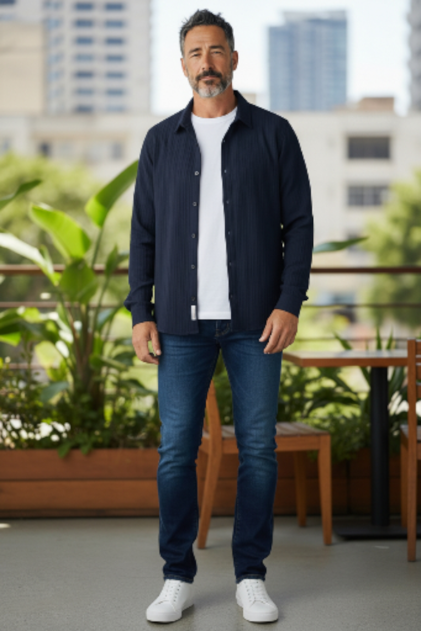 Belavroo Signature Riviera Textured Overshirt